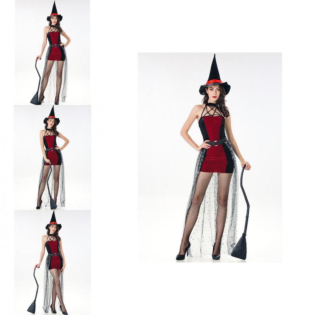 Alluring Witch Queen Costume For Women Featuring Comfortable Polyester Blend Fabric