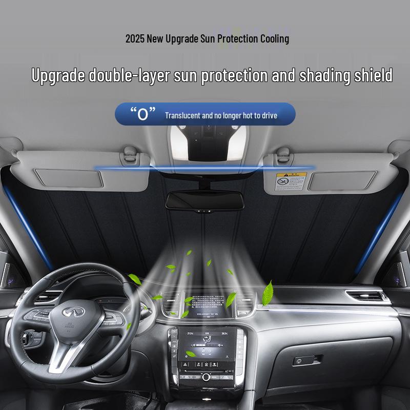 Car Windshield Sunshade - Heat Insulation & UV Protection Umbrella for Interior