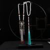 Hanfu Tassels Necklace Long Chain Vintage Chinese Necklace Tang Ming Dynasty Hanfu Pendant Necklace For Women Girl