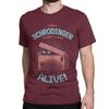 Men Women Schrodinger I Am Alive T Shirts Hip Hop Animal Cotton Clothing Awesome Short Sleeve Round Collar Tees 4XL 5XL T-Shirt