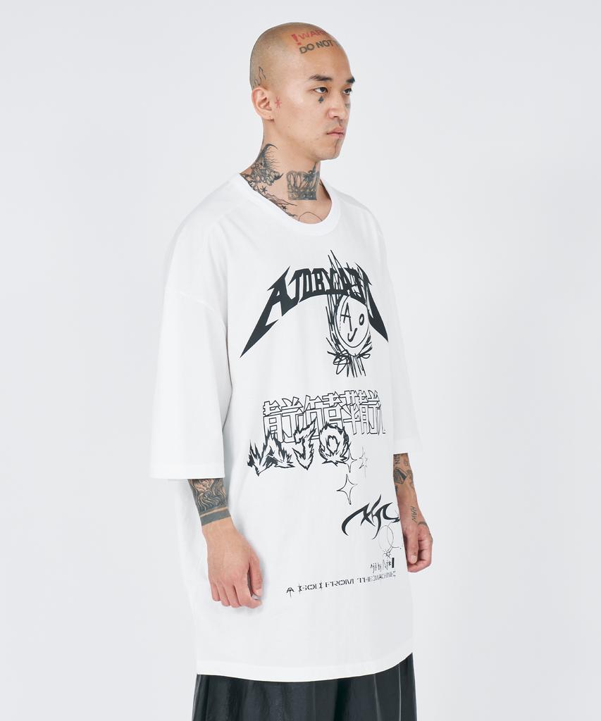 AJOBYAJO [Pba] Ajo Collage T-Shirt [White]