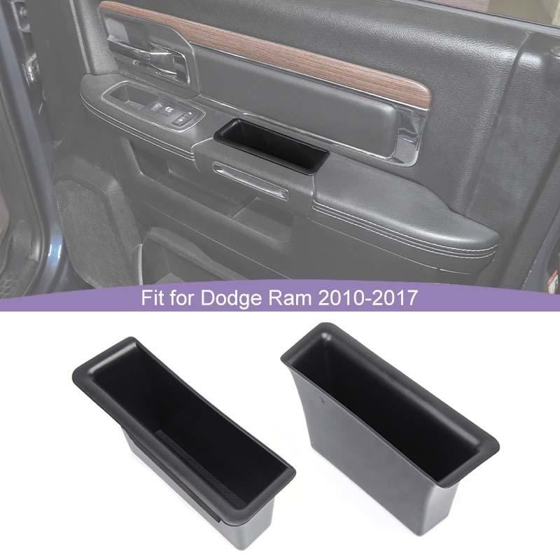 Front Door Inner Armrest Storage Box Organizer Container For Dodge RAM 2010-2017 Stowing Tidying Accessories