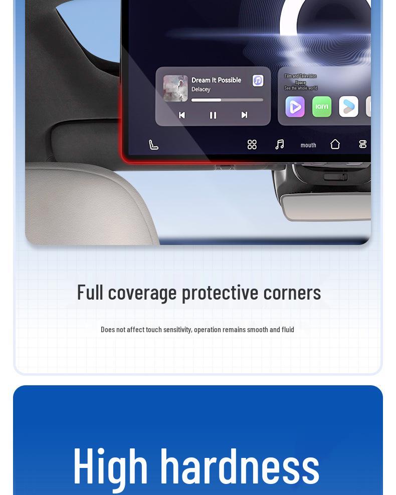Deep Blue S09 Navigation Screen Protective Tempered Film for Car Interior Decoration