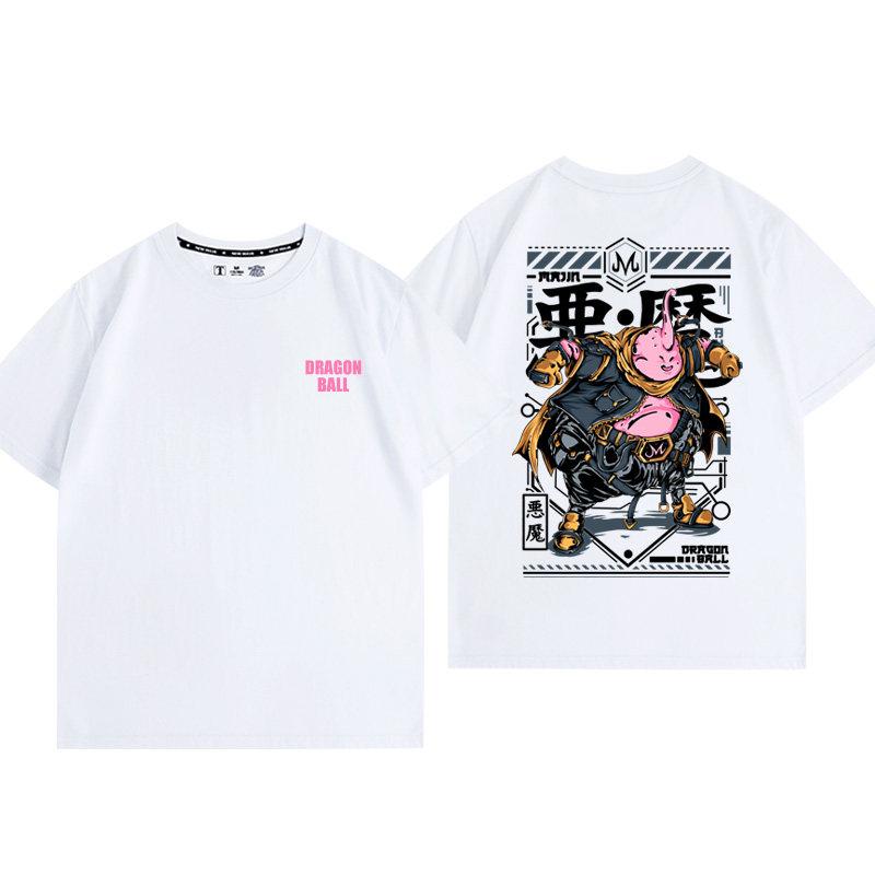 Anime Dragon Ball Majin Buu Printed Tshirt Unisexs and Womens Tshirt Unisexs Top Sports Tshirt 2026 Summer New Tee