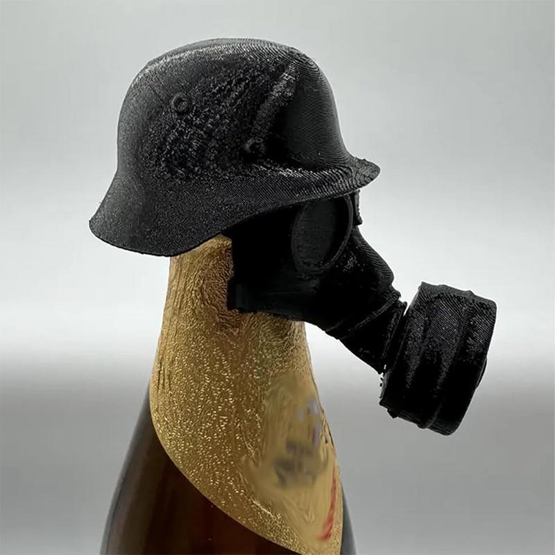 Gm-30 Víčko od pivní láhve Legrační Helma s plynovou maskou Víčka od pivních lahví Opakovaně použitelné Ochranné krytky proti prachu Víčko Dárky pro milovníky piva