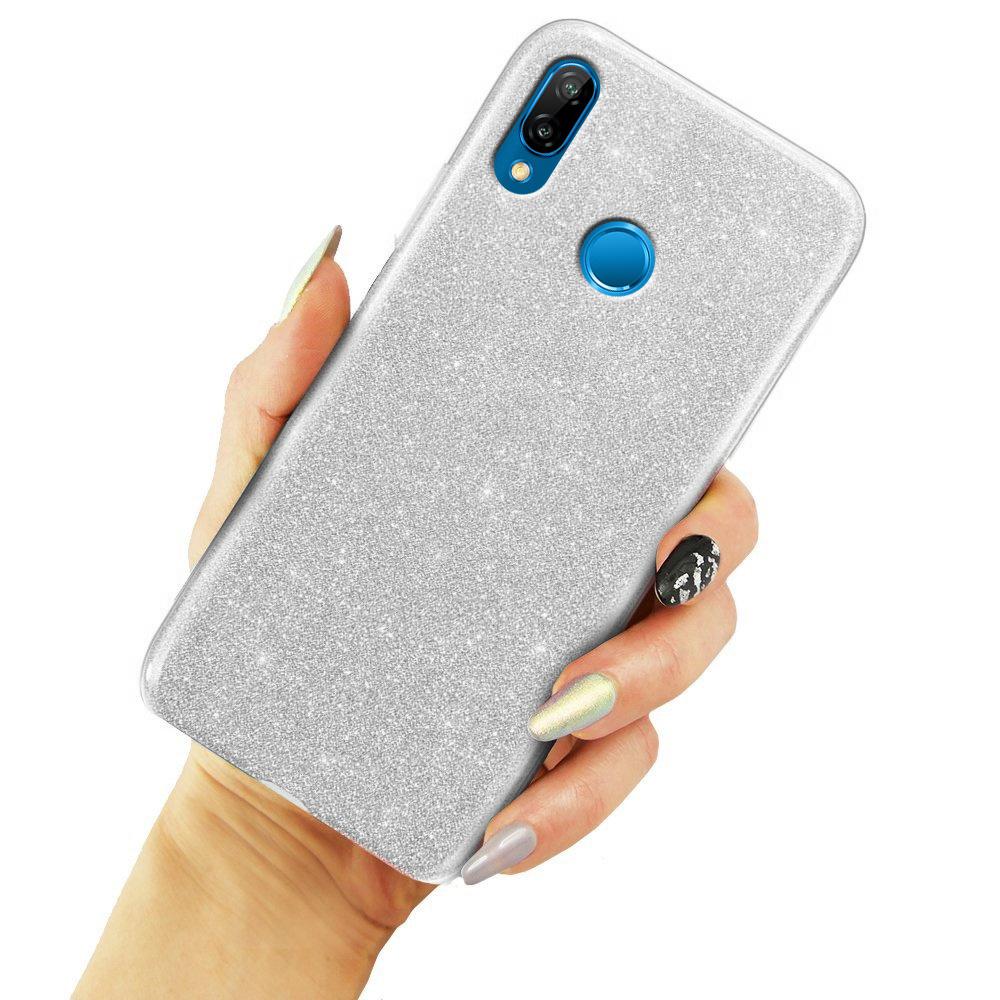 Glitter Case for Huawei P20 Lite, Silver