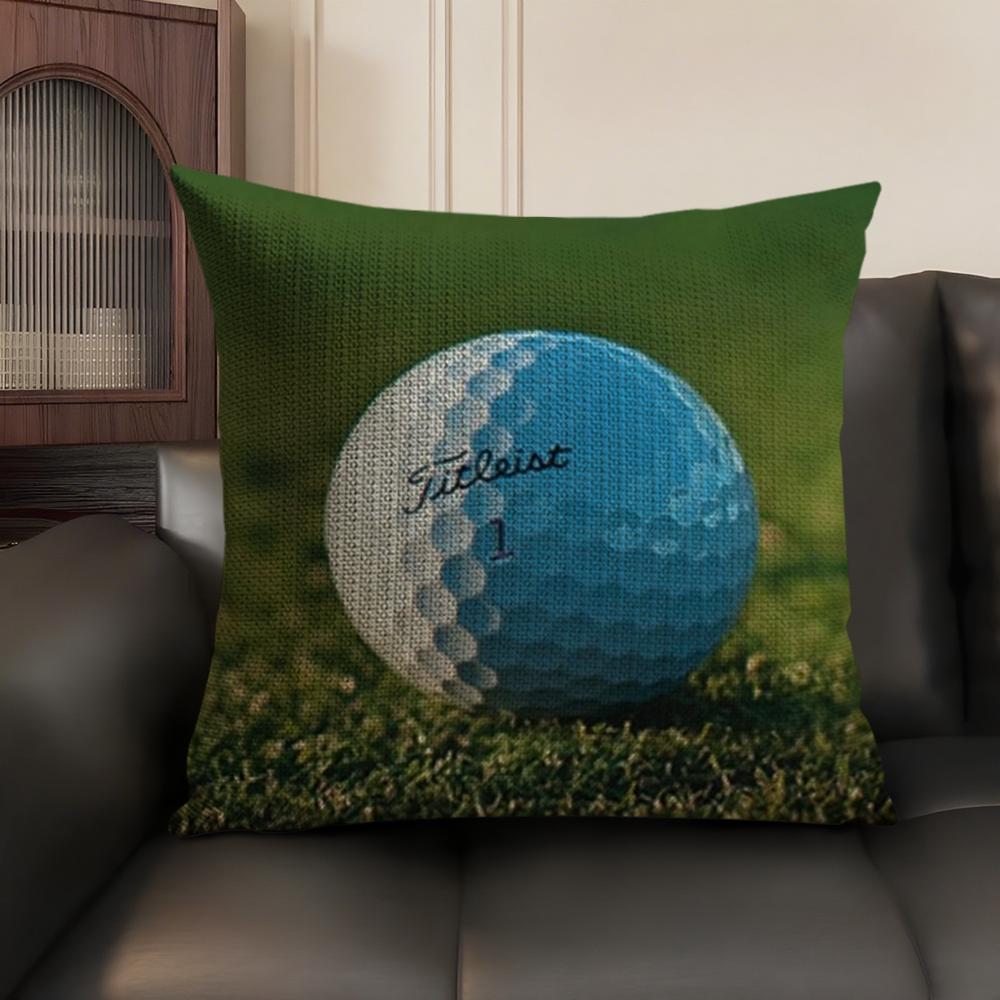 Golf Sports TTitleistS Cushion Cover Natural Linen Organic Fabric DoubleSided Printing Sofa Home Decor Gift Pillow Case