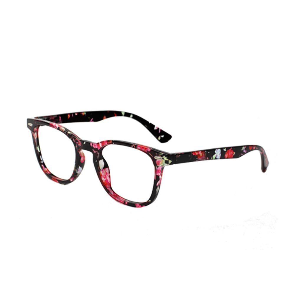 

TUREZING Стильные женские очки для чтения с цветочным узором, прозрачные HD-линзы, пружинные шарниры, очки по рецепту +10+20+30 +75