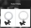 6-inch Fill Light & 8-inch Ring Clip Light for Video Conferencing and Live Streaming
