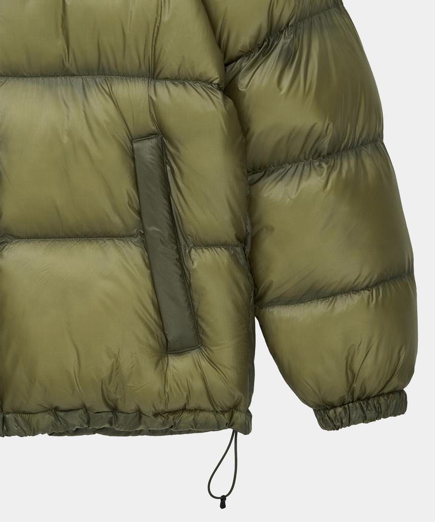 Lettercomo D-Shell Cross Puffer Padded Jacket Olive