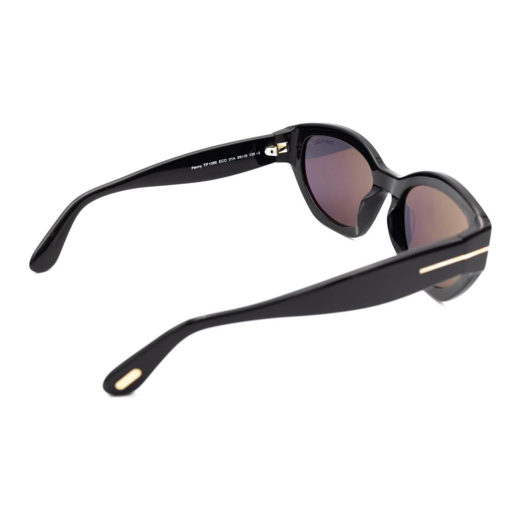 TF Rectangular Logo Design Sunglasses Women sunglasses Black FT108601A55