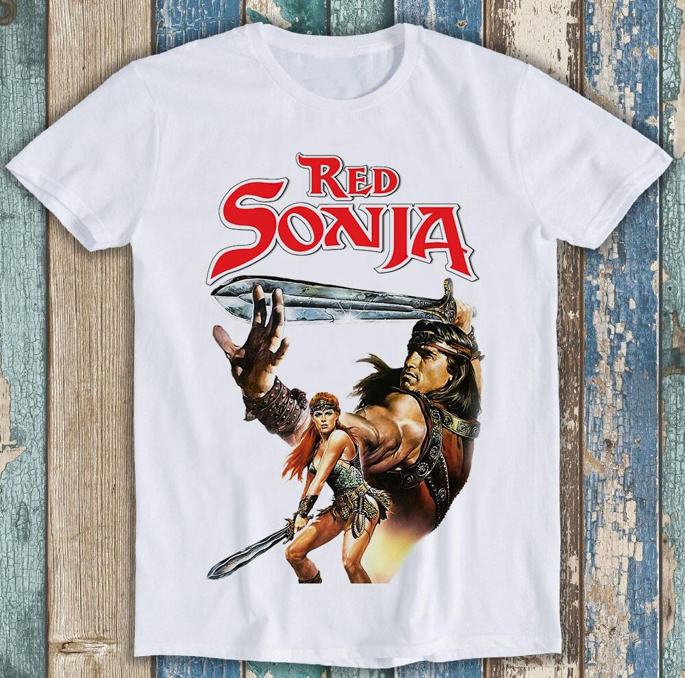 Red Sonia Film Arnold Schwarzenegger Gym Gift Tee  T Shirt M1385