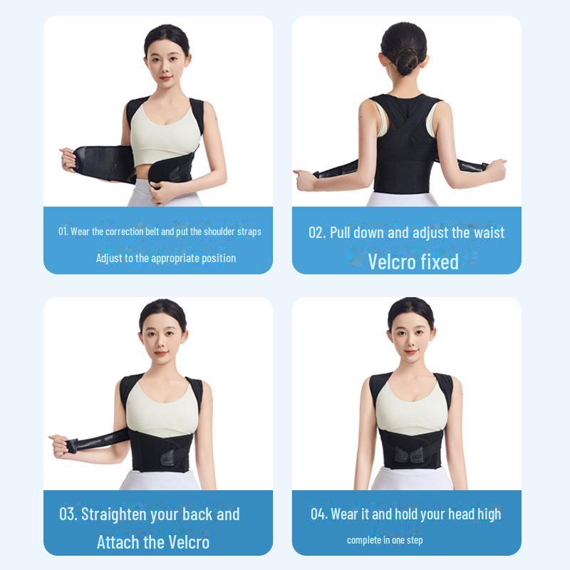 Unisex neviditelný pás na korekci držení těla pro dospělé a studenty v barevném boxu