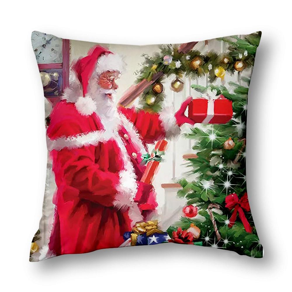 Christmas Decor Cushion Cover Sofa Decor Cushion Cover Bed Decor Pillow Cover Home Decor 40X40 45X45 50X50 60X60Cm