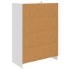White Sideboard with Drawers 66 x 34.5 x 92 cm Engineered Wood