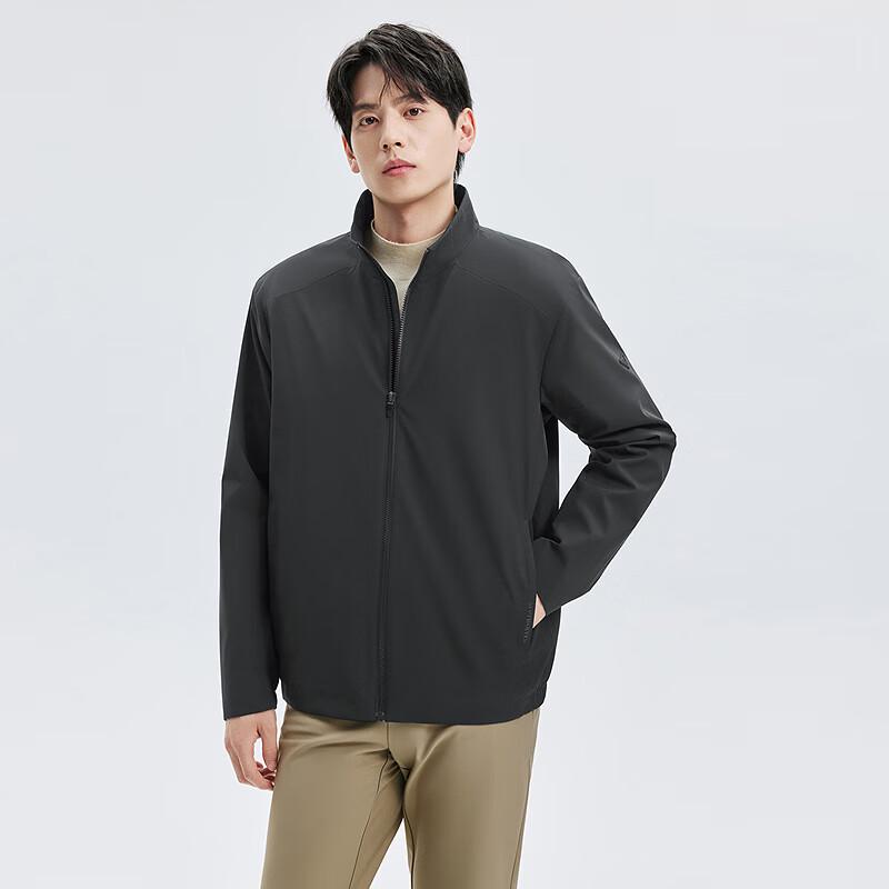 SEPTWOLVES Men's 3-Proof Plush Lined Windproof Stand Collar Jacket