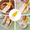 Cleaning Silicone Spatula Soft Blade Scraper Brush Dish Oil Dish Cleaning Brush Dishes Cleaner Tools Silicone Kitchen Utensils
