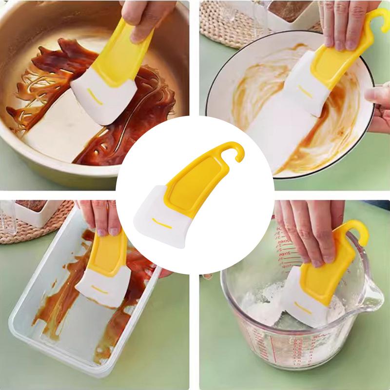 Cleaning Silicone Spatula Soft Blade Scraper Brush Dish Oil Dish Cleaning Brush Dishes Cleaner Tools Silicone Kitchen Utensils