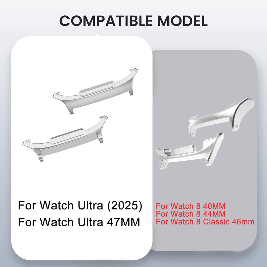Correa de Metal para Samsung Galaxy Watch 8 40mm 44mm / Watch8 Classic 46mm Pulsera de Acero Inoxidable para Galaxy Watch Ultra 47mm 2025 Correa