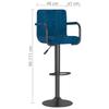 VidaXL Bar Stool Pub Seat Swivel Bar Armchair Counter Stool Bistro Seat Pub Chair Home 334652