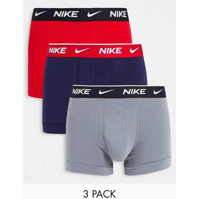 

Набор из 3 штанов Nike Everyday Cotton Stretch красного/темно-синего/серого цвета