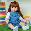23’’ Baby Girl Cuddle for Doll Reborn Simulation Toy Lovely Heavy Weight Lifelike Toy with Rooted Hair Newborn Birthday