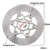 Universal Motorcycle Scooter Modify Front Rear Brake Disc Rotor 220 Floating Disc For Honda Yamaha Kawasaki Suzuki Niu Ninebot