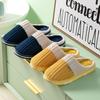 Unisex Frühling Kord Baumwoll Hausschuhe Damen Winter Heimtextilien Indoor Warme Karomuster Plüsch Hausschuhe für Paare 36-45