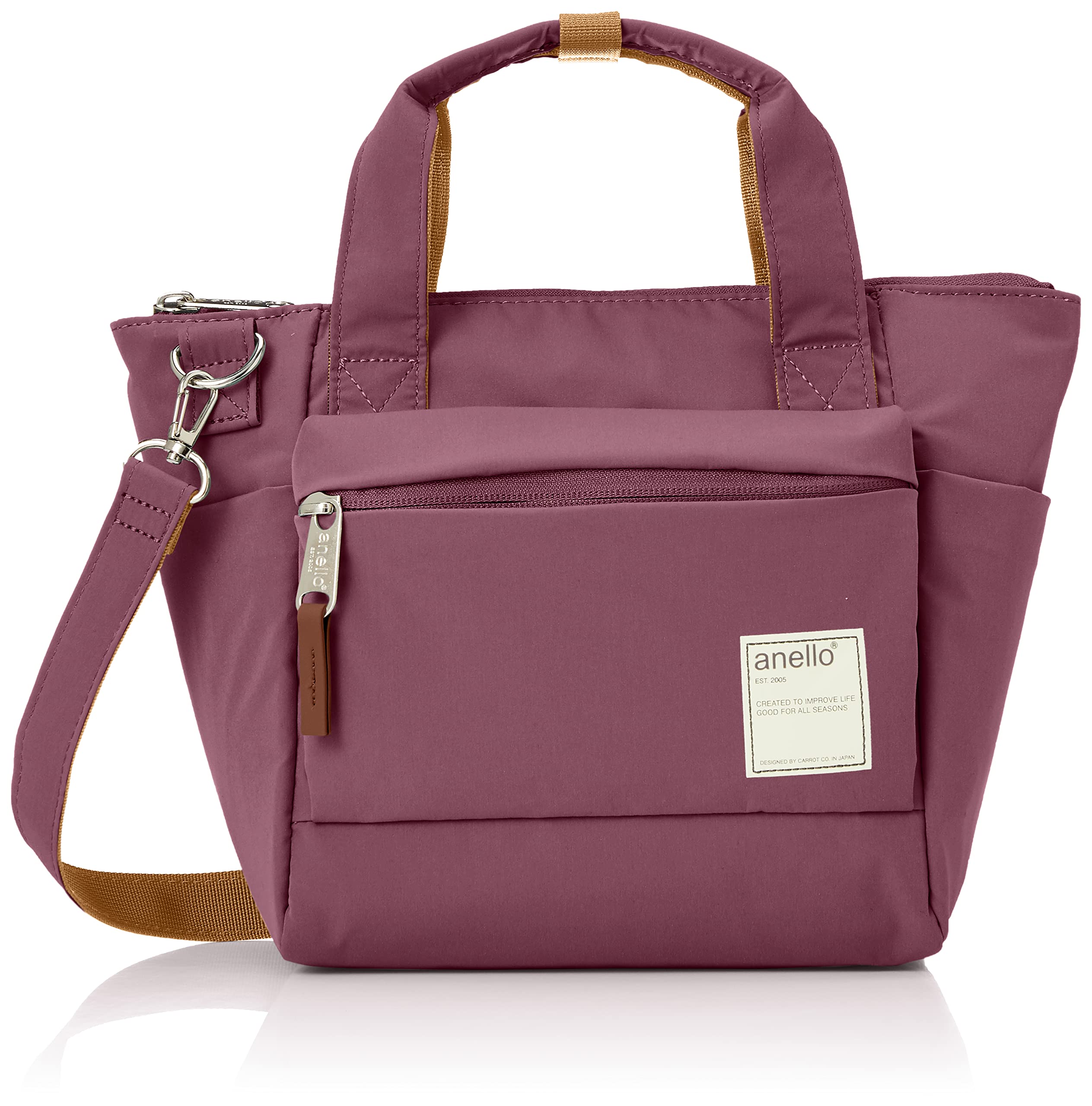 

2WAY Tote Bag A5 Water CIRCLE ATR0291Z Dark Pink [Anello] Repellent/Multi-Storage