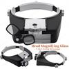 Eadband Illuminated Magnifier High Times Eyewear Magnifying Glasses with 2 Led Lights Loupe For Circuit Board Repairs Tool