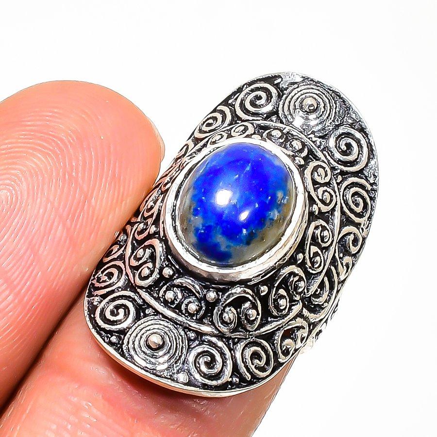 Натуральный камень Лабрадорит Кольцо из стерлингового серебра 925 пробы Размер 6 AR-16729