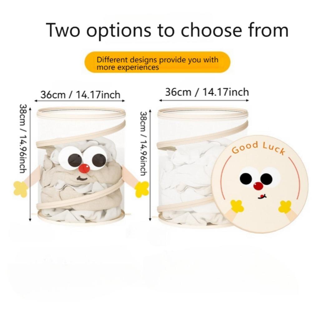 Hushålls Högvärdig Stor Kapacitet Rund Hinktyp Smutsig Klädkorg Dagliga Nödvändigheter och Diverse Förvaringskorg