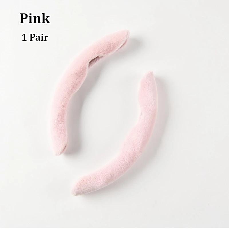 

Premium Plush Steering Wheel Cover with Secure Clip-on Design Non-Slip Inner Grip Universal Fit for O D Double D Shape Wheels рожевий
