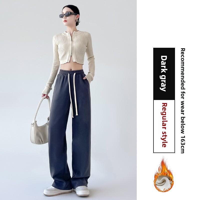 GMXIA Damemote Uformelt ensfarget trykk Høy midjebukser og capris