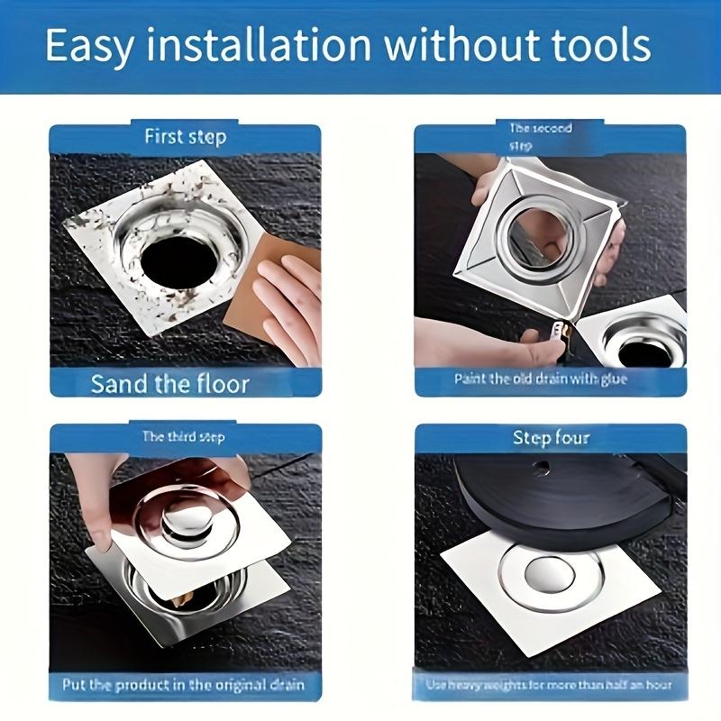 Stainless Steel Shower Drain with Smooth Edge Design Clog Resistant Fast Drainage Modern Bathroom Essential Minimalist White Round Drain No Overflow