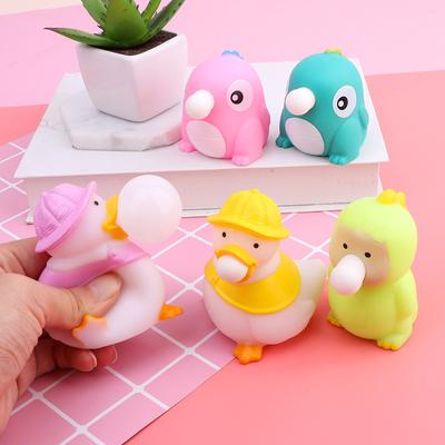 Squeezing Blowing Bubbles Duck Dinosaur Toys Decompression Fidget Antistress Sensory Stress Reliefing Lovely Gift for Kids Adult