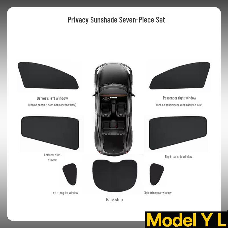 Tesla Model Y Camping Sunshade: New Opaque Privacy Window Curtain