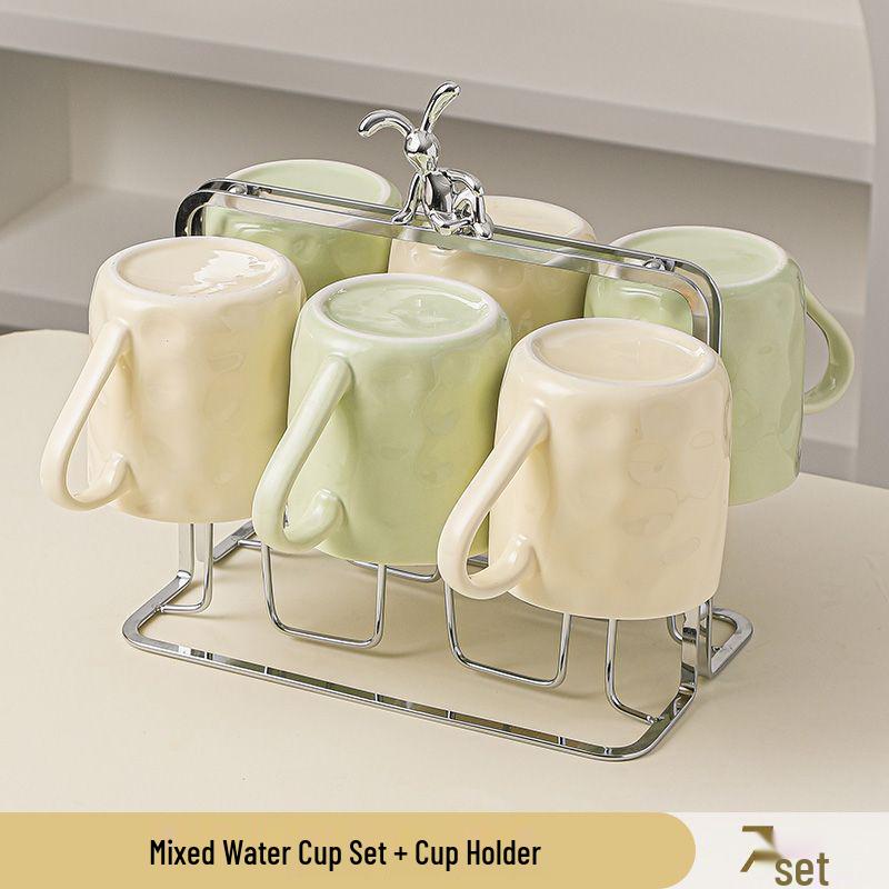 Modern Ceramic Tea & Water Cup Set for Guest Reception - Luxury Living Room Collection