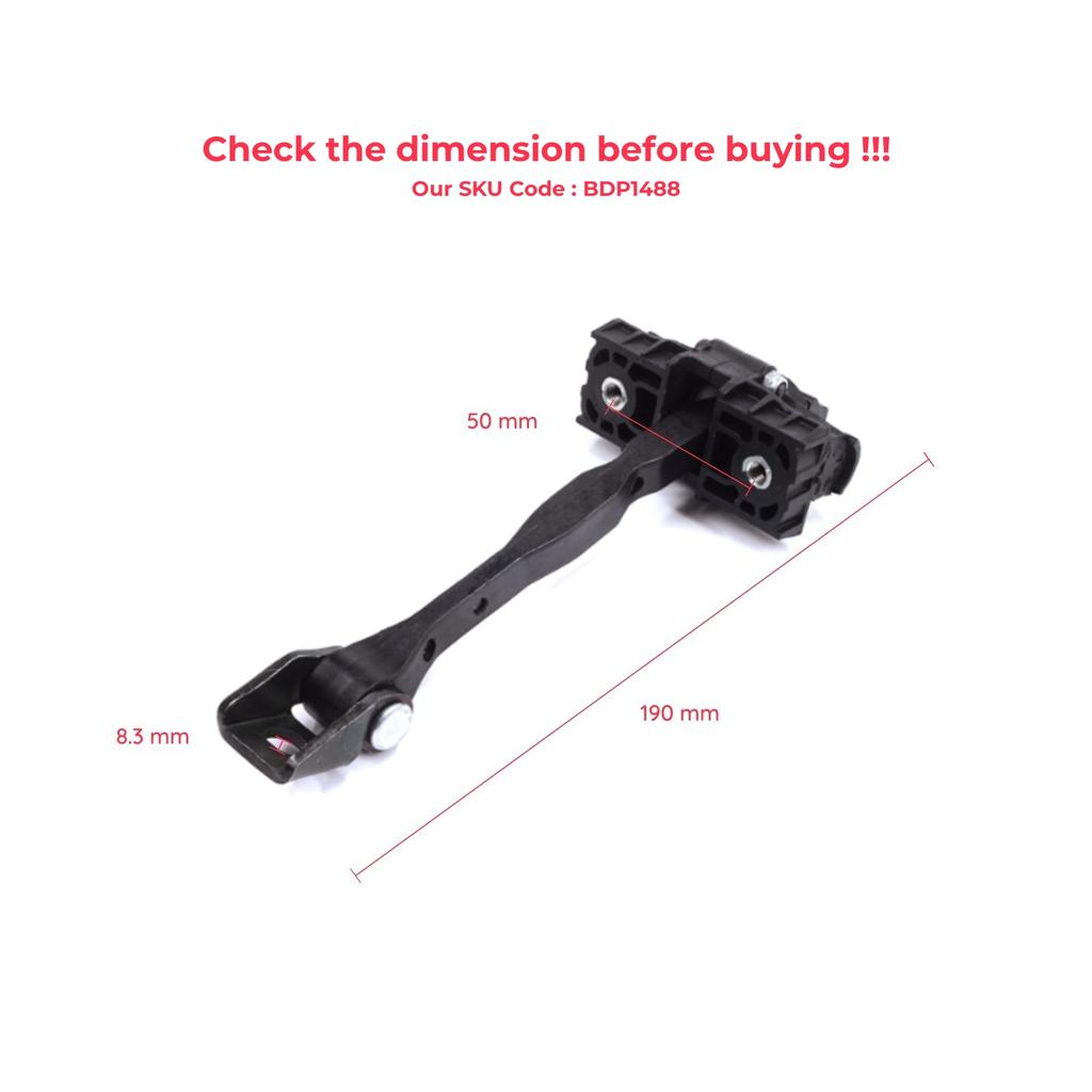 BDP1488 Rear Door Stop Check Assy Limiter Strap for A1 8X 8X1 8XK 8XA 8XF 2010-2019 Hatchback Sportback 8X4839249C