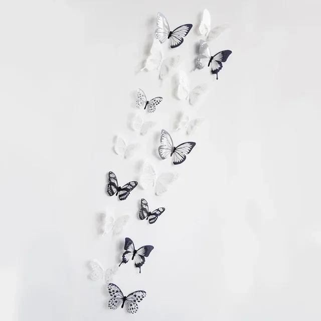

New 18pcs/lot Personalized 3D Crystal Butterfly Self-adhesive Wall Stickers for Home Decoration Party and Holiday Arrange Props