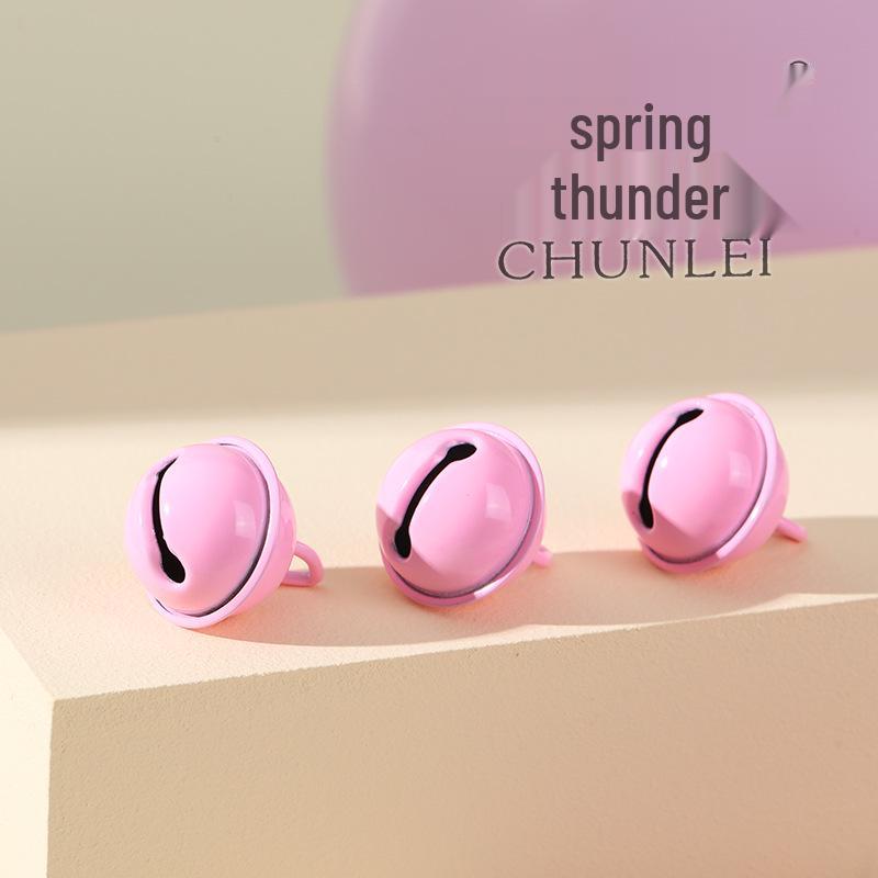 22mm Tiger Mouth Candy-Colored Christmas Hanging Bell Ornament Jewelry & Choker Accessory