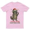 Its Fine Im Fine T-Shirt Unisex Gift Retro Seasonal Funny Xmas Santa Womens