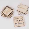 New Wooden Knitting Gauge, Square Knitting Tool Knitting Needle Gauge