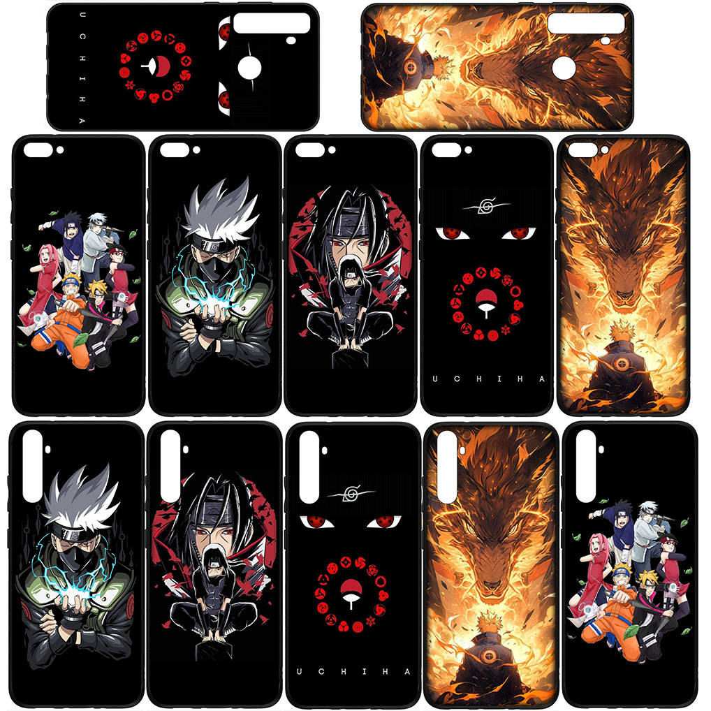 For Samsung Galaxy S24 S23 iPhone 16 15 14 Xiaomi Redmi Note 13 12 11 8Plus 9 Pro Max X XR Phone Case Itachi Uchiha Akatsuki Naruto OPPO Huawei Cover
