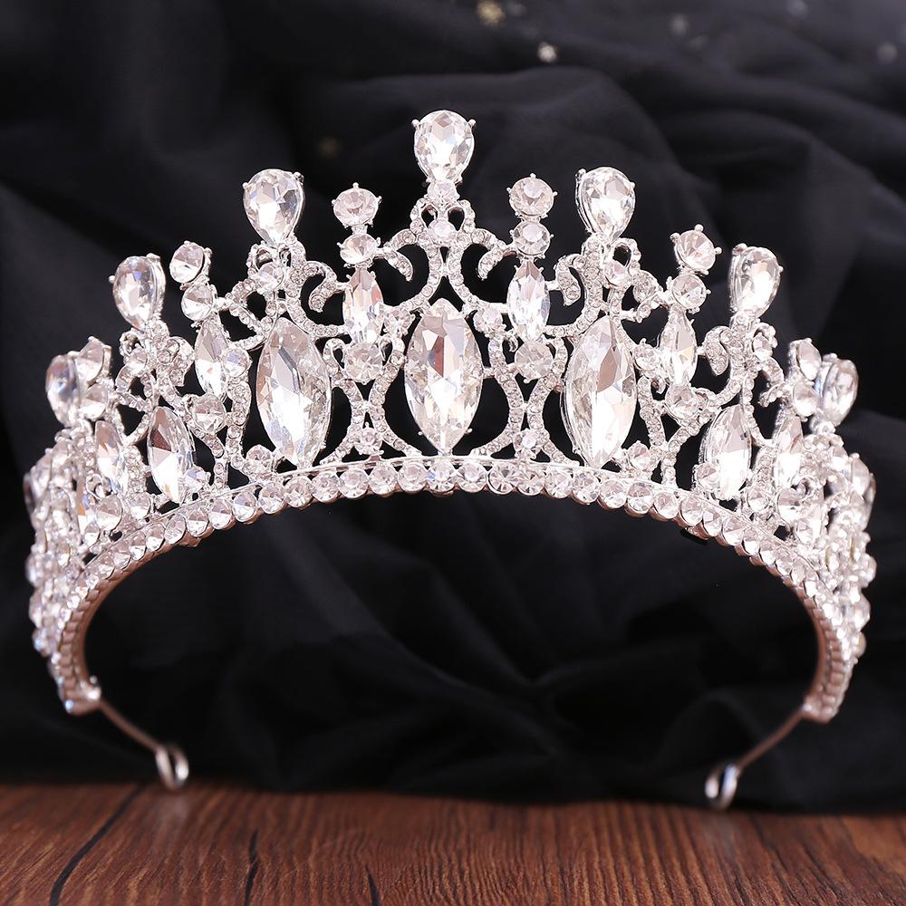 Bridal Crown Barlow Rhinestone Tiara Princess Crown Wedding Hair Accessories Wedding Dress Accessories