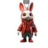 Rabbit Cartoon Cute Pattern Acrylic Pendant For Car Accessories Decoration