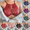Women's Lace Bra with Studded Detail Adjustable Straps Sheer Mesh Underwire Support Comfortable Fit Intimate Apparel for Everyday Wear