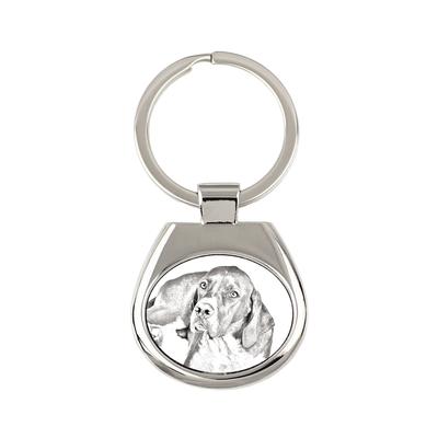 English Pointer I – Keychain with a Dog, Keychain with a Print |