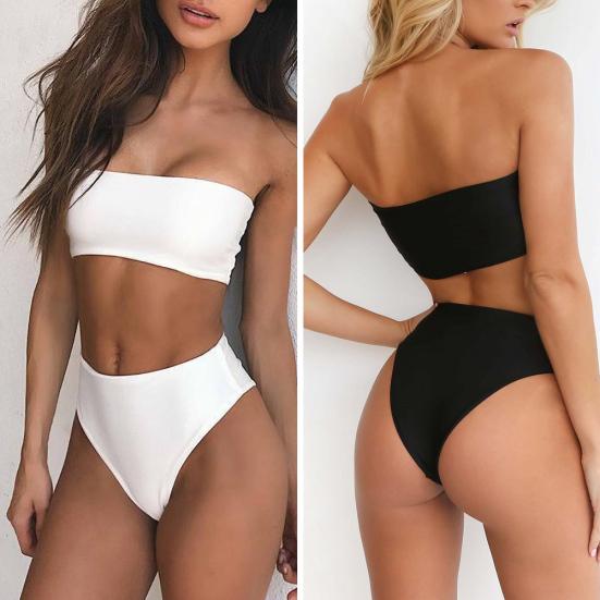 Sexy Women Solid Color Tube Top Bandeau High