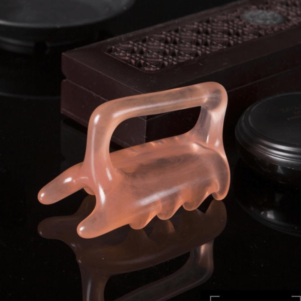 Resin Fascia Cellulite Massager Amber Muscle Massage Comb Fascia Massage Comb  For Shoulder Back
